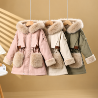 Thumbnail for CozyParka – Cálido y suave – Abrigo de invierno para niñas con cuello de felpa