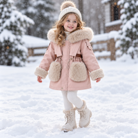 Thumbnail for CozyParka – Cálido y suave – Abrigo de invierno para niñas con cuello de felpa