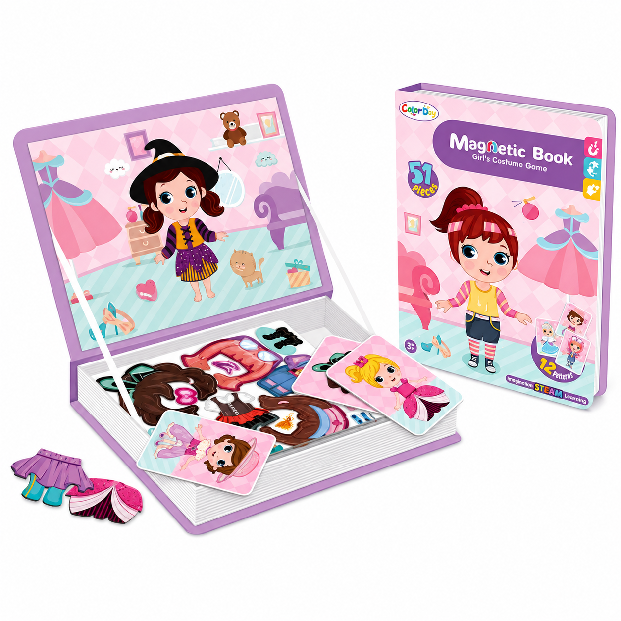 MagniPlay – Educativo y creativo – Libro de rompecabezas magnéticos