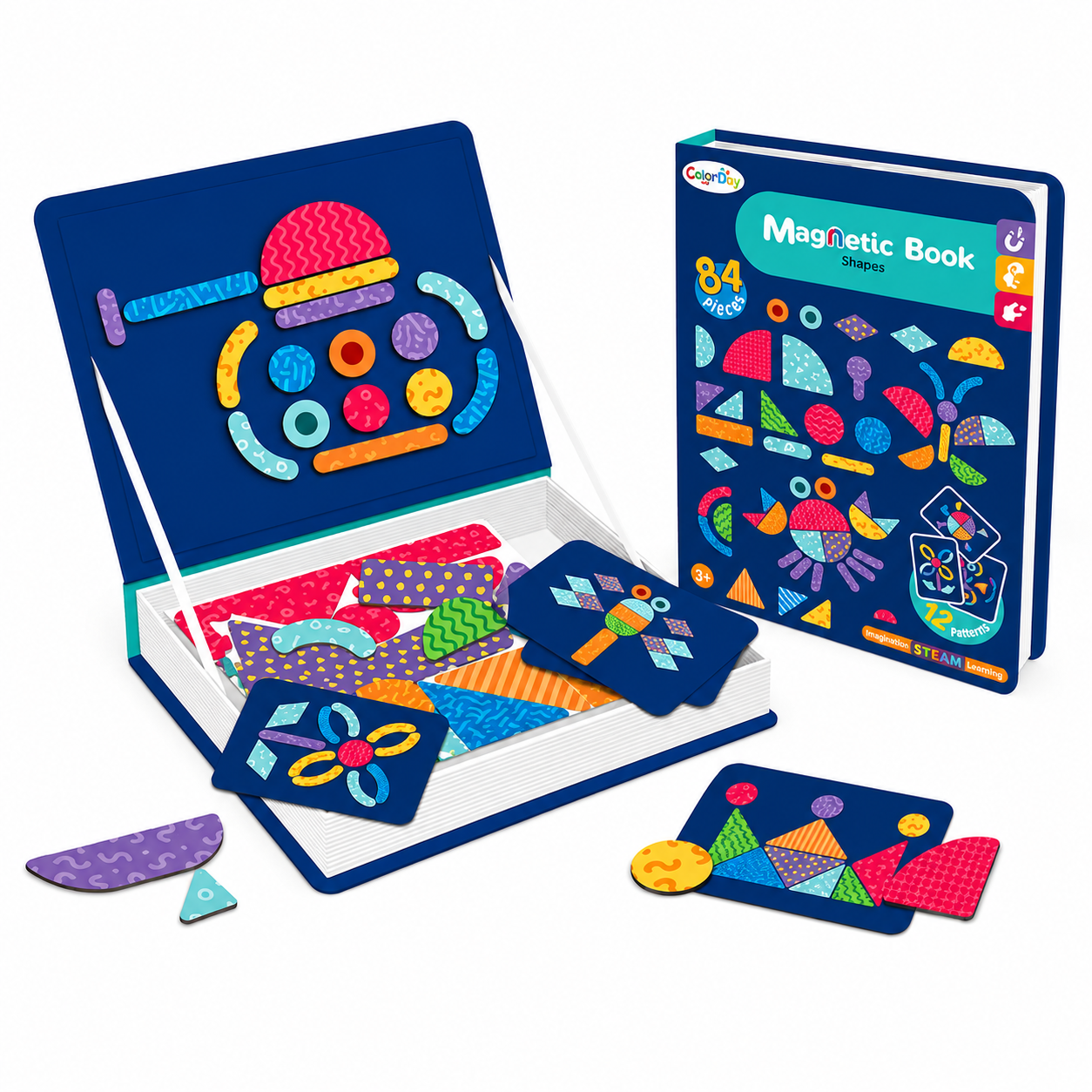 MagniPlay – Educativo y creativo – Libro de rompecabezas magnéticos