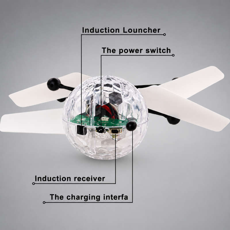HoverFun – LED Licht & Educativo – Dron cuadricóptero volador