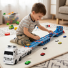 CarHauler – Divertido y lleno de aventuras – Set de juego con camión transportador de coches y coches de carreras