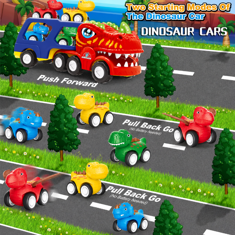 DinoDrive – Creativo y aventurero – Set de juego «Camión 5 en 1»