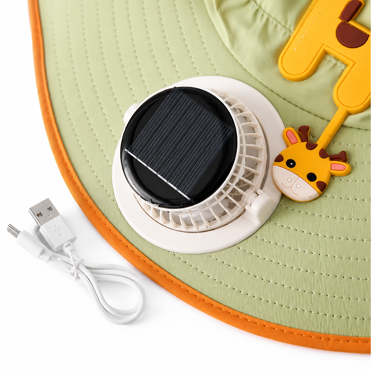 HappyShade – Protección solar y refrigeración – Sombrero de verano para niños con ventilador