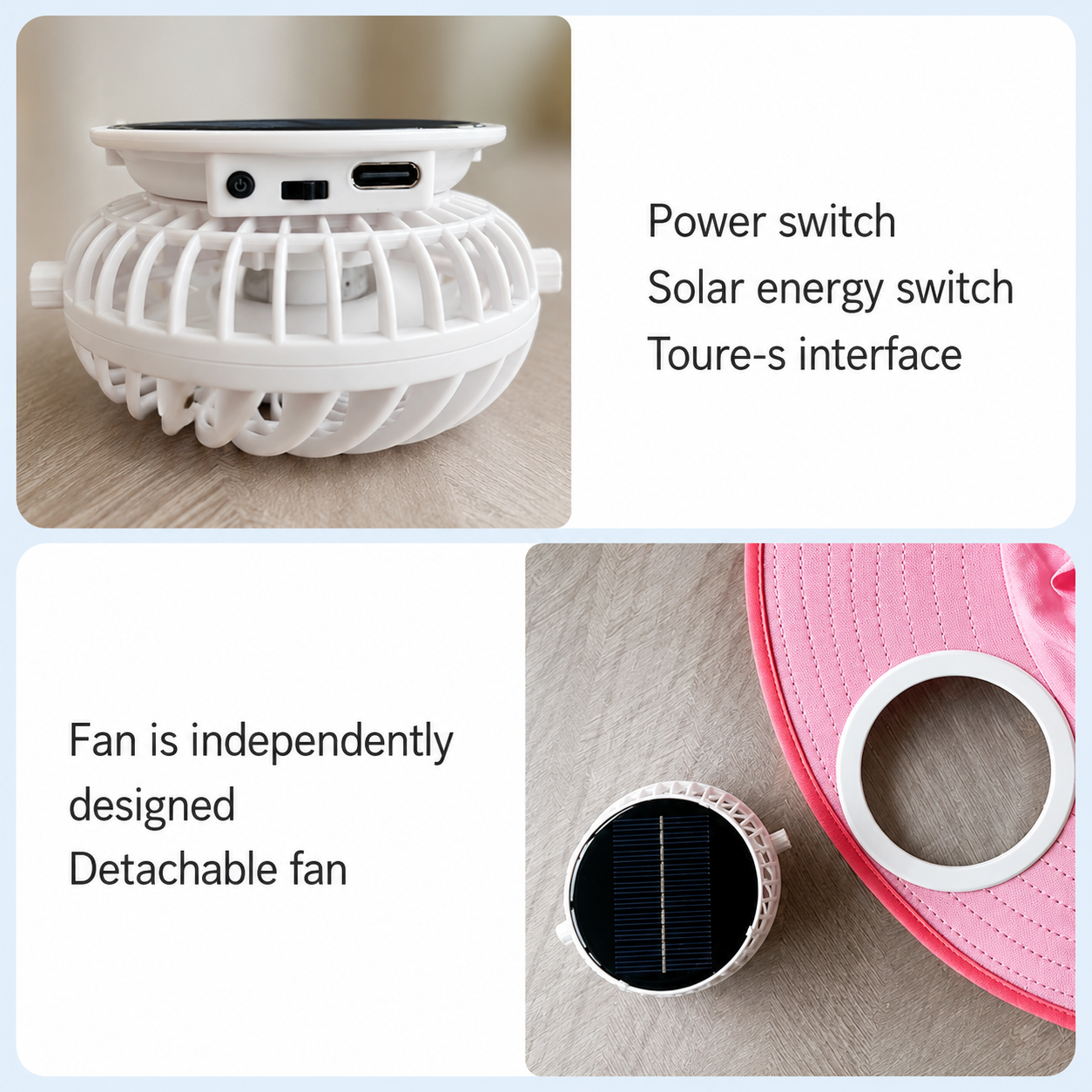 HappyShade – Protección solar y refrigeración – Sombrero de verano para niños con ventilador