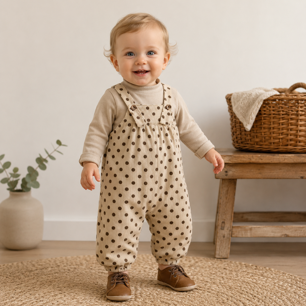 BabyBloom – Bonito y cómodo: mono con diseño de lunares