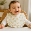 BabyBloom – Bonito y cómodo: babero para bebé con borde con volantes