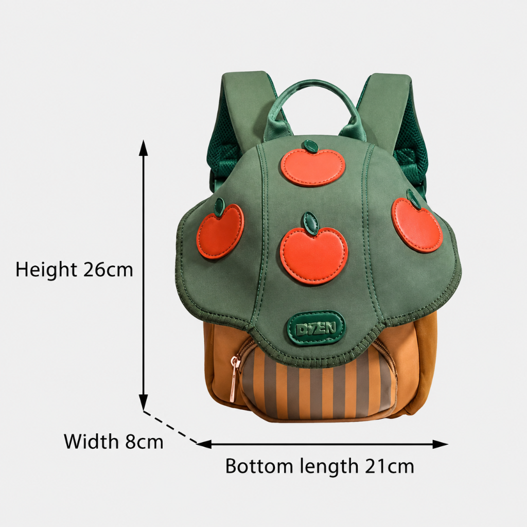 MushroomPack – Bonito y práctico: diseño de mochila infantil