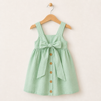 Thumbnail for BloomGrace – Bonito y cómodo: vestido infantil con lazo y tirantes ajustables