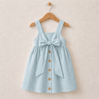 Thumbnail for BloomGrace – Bonito y cómodo: vestido infantil con lazo y tirantes ajustables