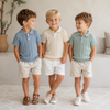 MiniLuxe – Elegante y cómoda: camiseta polo de tejido de punto