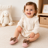 SweetBow – Tierno y práctico: zapatitos de punto para bebé con lazo de mariposa