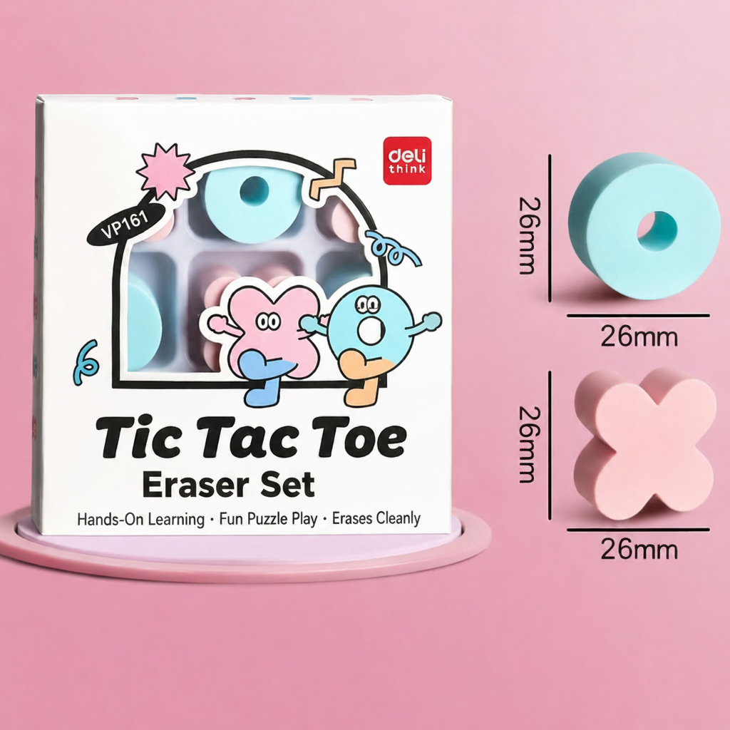 TicFun – Bonito y práctico: juego de gomas de borrar «Mantequilla, queso y huevos»