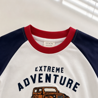 Thumbnail for StreetBoy – A la última y cómoda: camiseta infantil con mangas raglán y estampado
