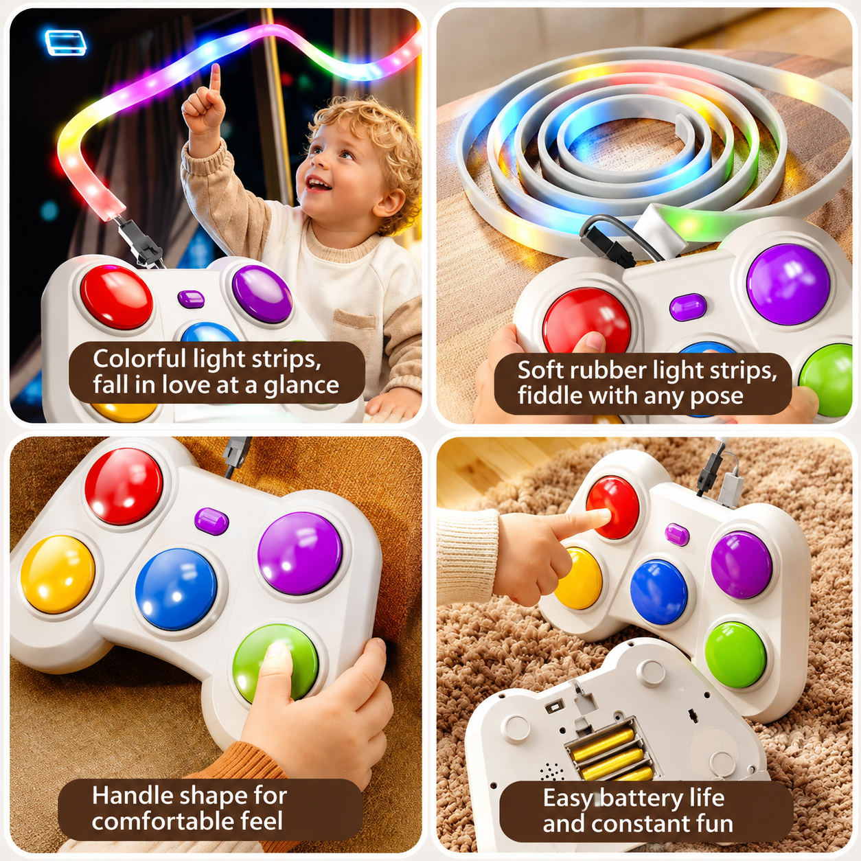 ColorRush – Divertido y estimulante: juego de reacción luminoso con botones de colores