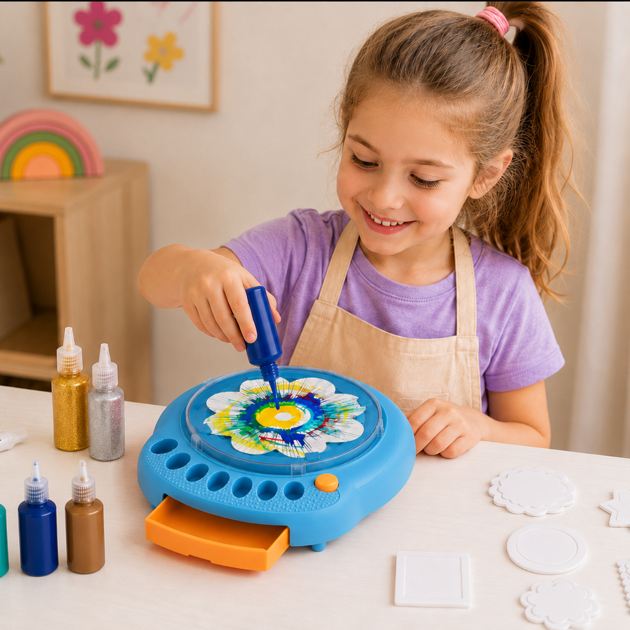 SpinArt – Creativo y educativo – Máquina de teñir «hazlo tú mismo»