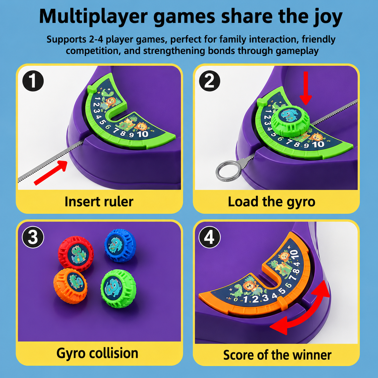 SpinArena – Activo e interactivo – Juego de peonza con cordón