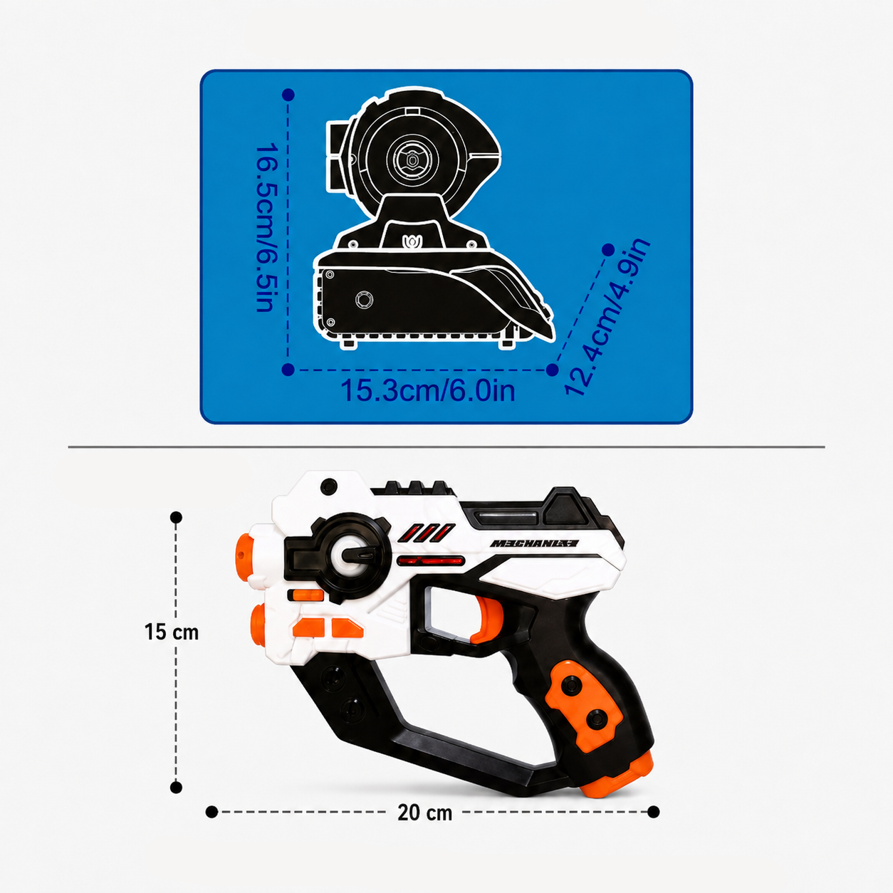 TargetPro – Competitivo y aventurero – Set de pistolas para combate láser