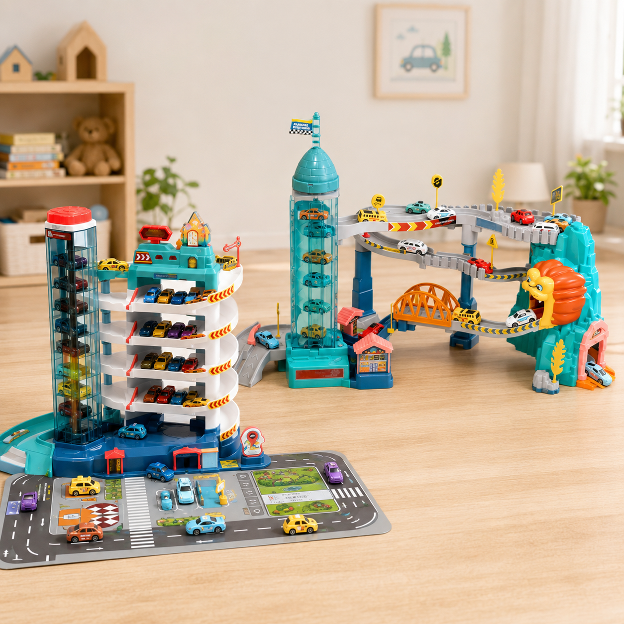 AutoWorld – Educativo e interactivo – Juego de aparcamiento eléctrico