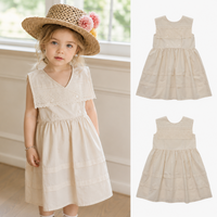 Thumbnail for Sleeveless Dress – Elegante y cómodo: vestido con cuello de encaje