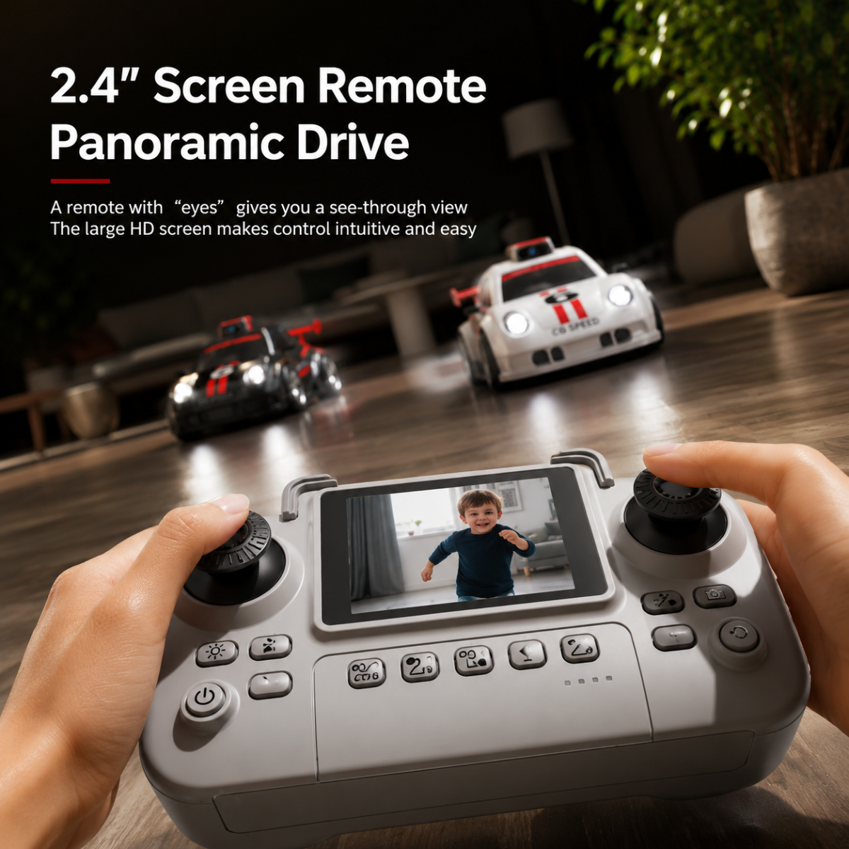 RacePro – RC y acrobacias – Coche de carreras con sensor de derrapes y cámara integrada