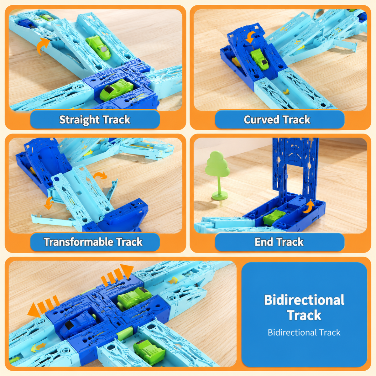 GravityRacer – Educativo y divertido – Set de pista con vehículos para montar uno mismo
