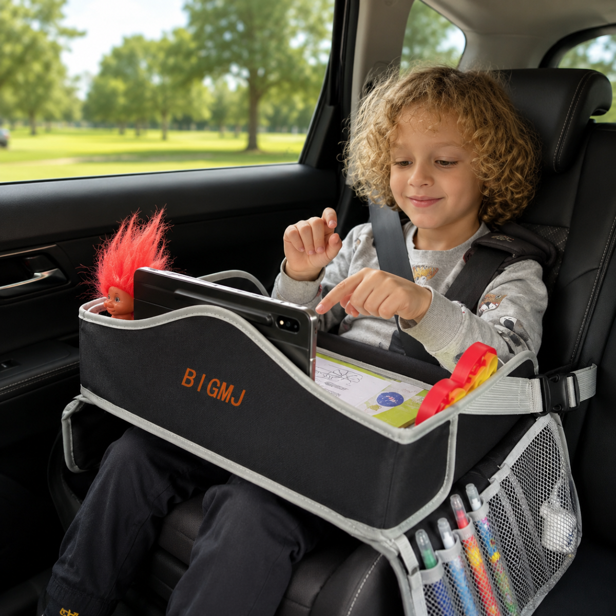 TravelBuddy – Coche y artículos imprescindibles – Tabla de viaje plegable para niños