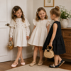 MiniChic – Elegancia y estilo – Pantuflas infantiles con lazo