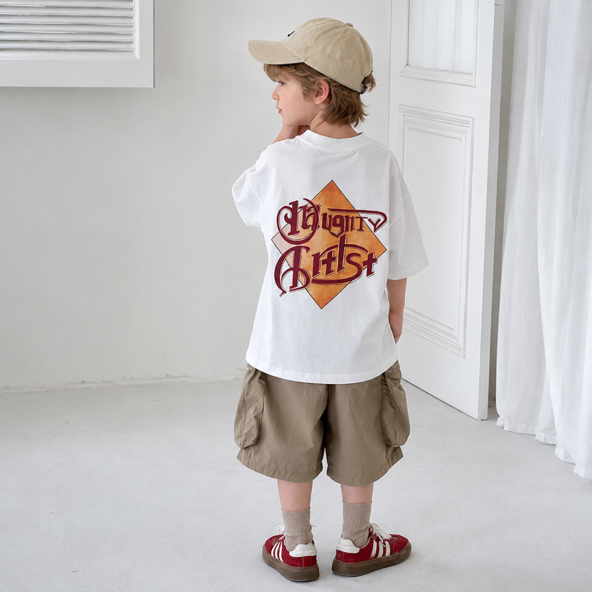 MushroomPlay – Ropa informal y urbana – Camiseta oversize con estampado de setas