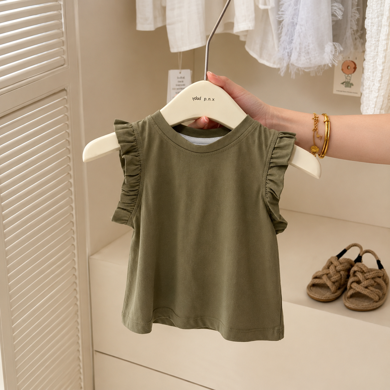 LittleStar – Comodidad y estilo: vestido infantil con volantes para un look veraniego