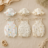 LittleBlossom – Comodidad y estilo para el verano: body tipo portabebés con gorrito