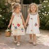 MiniFlora – Ligero y encantador: vestido bordado para niñas pequeñas