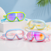 Thumbnail for AquaVision – Protección ajustable contra la condensación y los rayos UV – Gafas de natación de silicona con tapones para los oídos