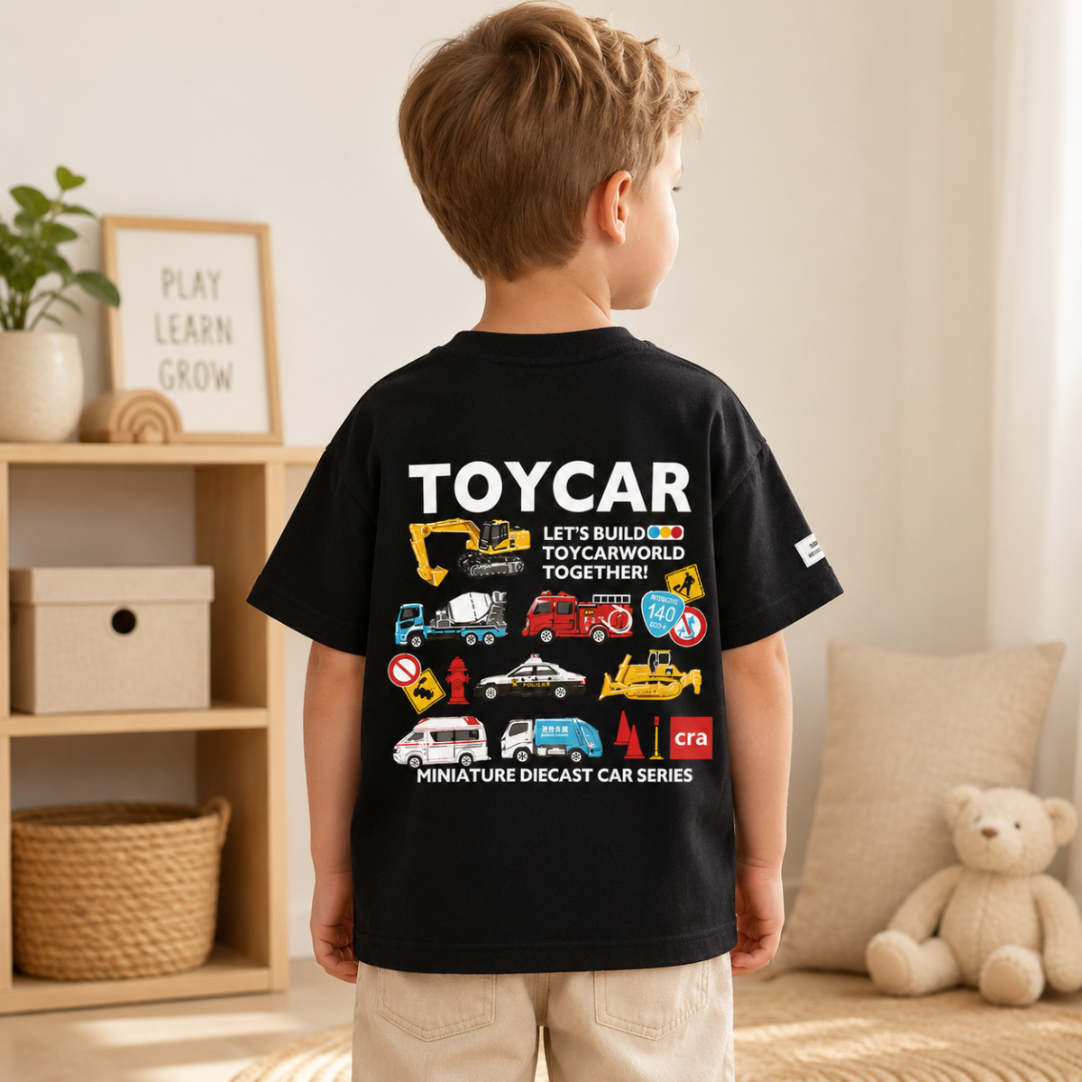 PlayCars – Ropa para el día a día y suave – Ropa infantil con estampado de coches