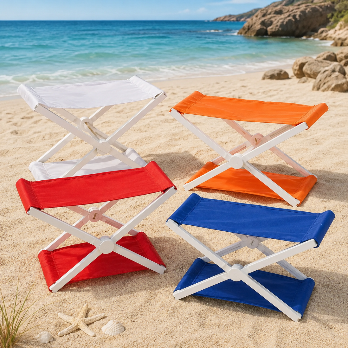 BeachNap – Portátil y ligero: reposacabezas plegable para la playa y el parque