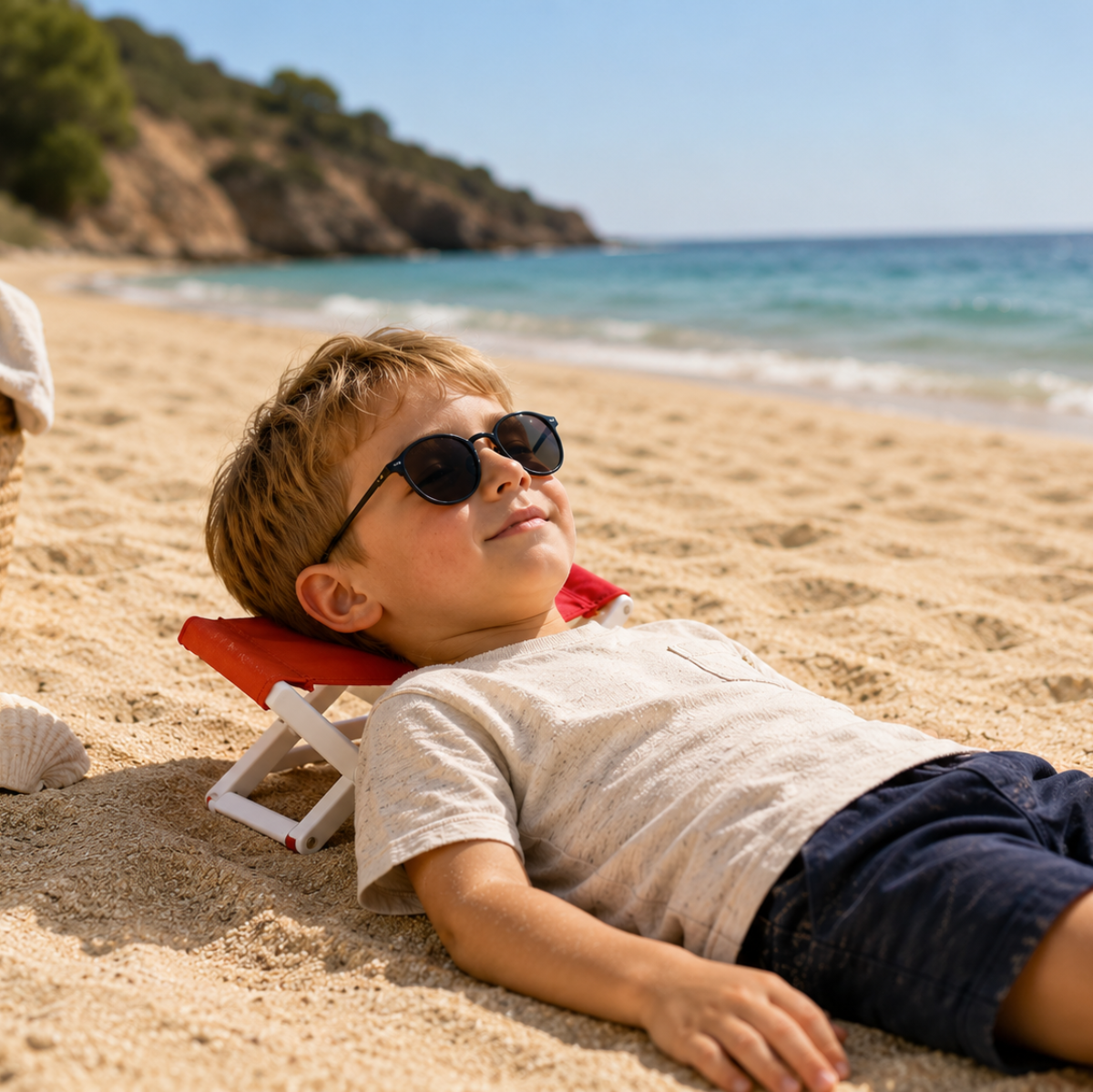 BeachNap – Portátil y ligero: reposacabezas plegable para la playa y el parque