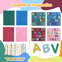 Thumbnail for BrainyKids – Educativo y sensorial – Tablero de actividades de silicona con letras