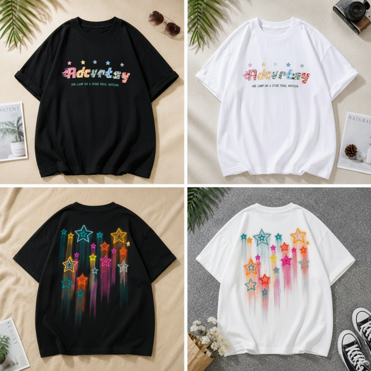 StarGlow – Ligera y divertida – Camiseta con estrella