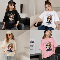 Thumbnail for CuteStyle – A la última y cómoda: camiseta con estampado de dibujos animados oversize