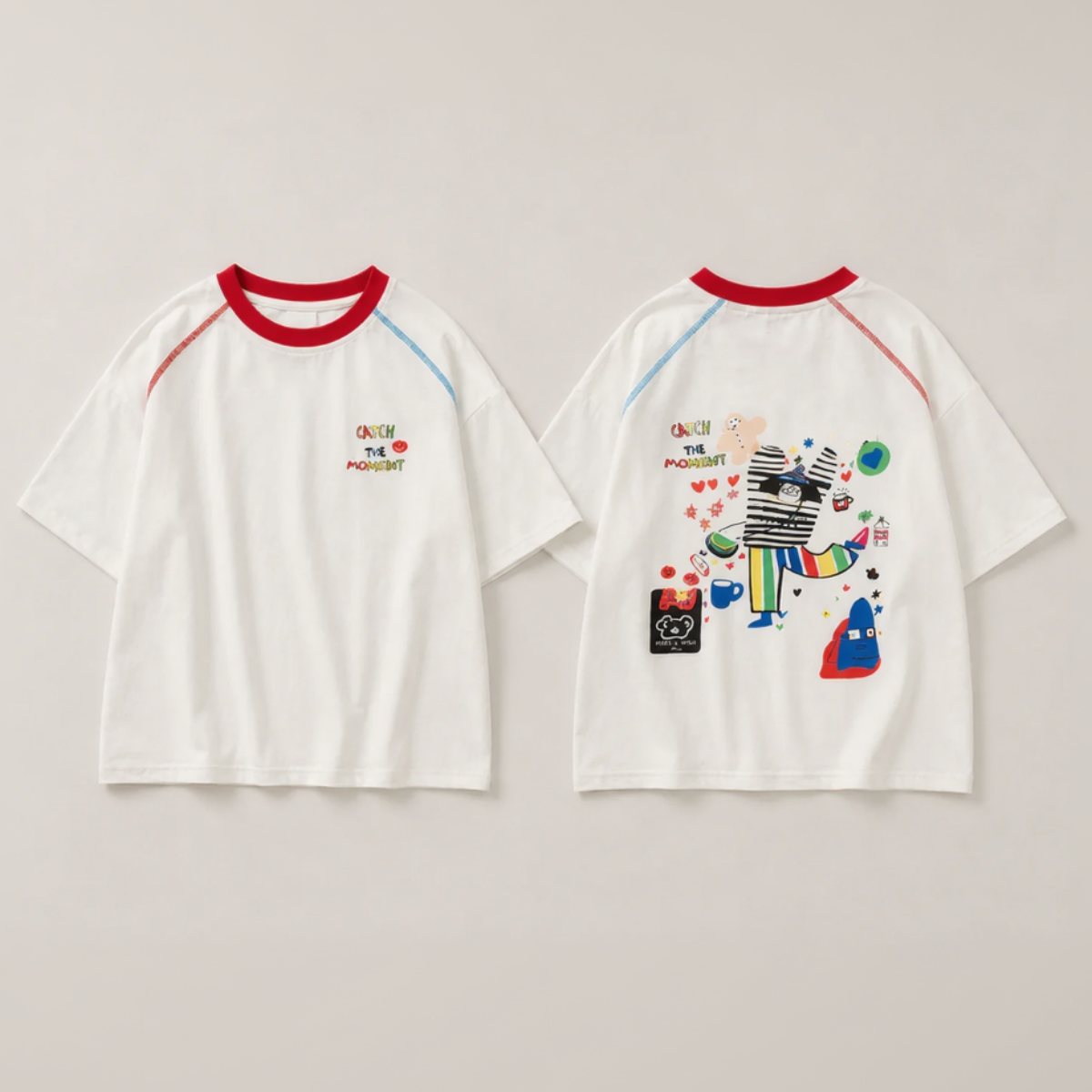 LittleVibe – Diversión y creatividad – Camiseta extragrande con ilustración a todo color