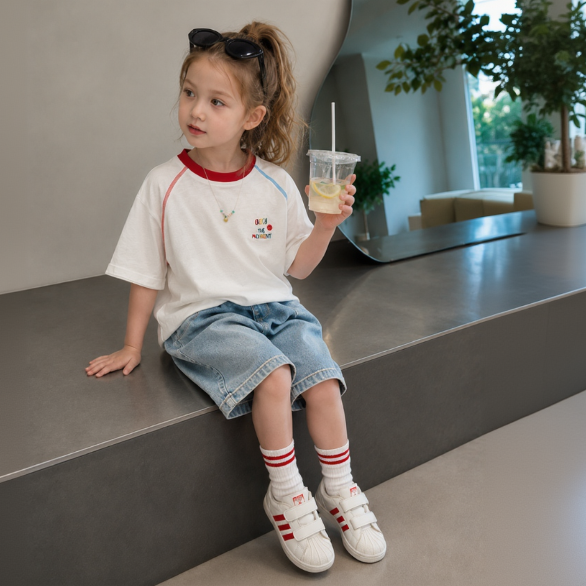 LittleVibe – Diversión y creatividad – Camiseta extragrande con ilustración a todo color