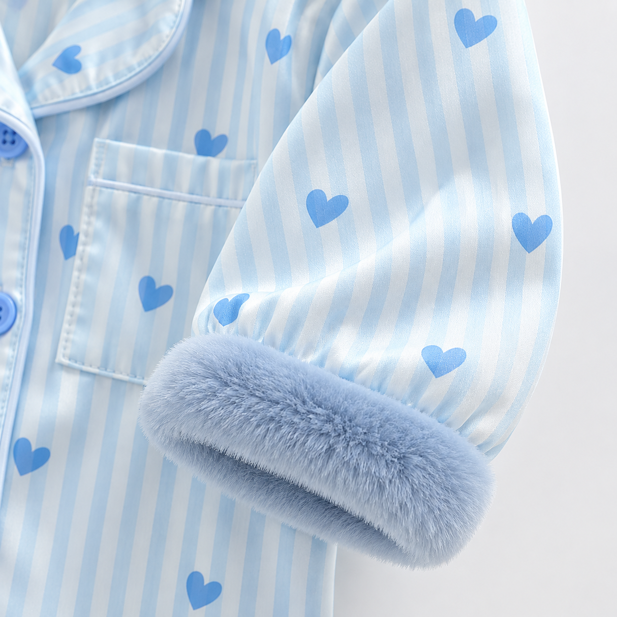 TinyLove – Suave y cálido – Mono para bebé con estampado de corazones y detalles de felpa