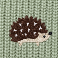 Thumbnail for CozyHedge – Suave y cálido: mono de punto para bebé con estampado de erizo