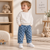 DenimCheck – Cómodos y modernos: pantalones infantiles con estampado de cuadros