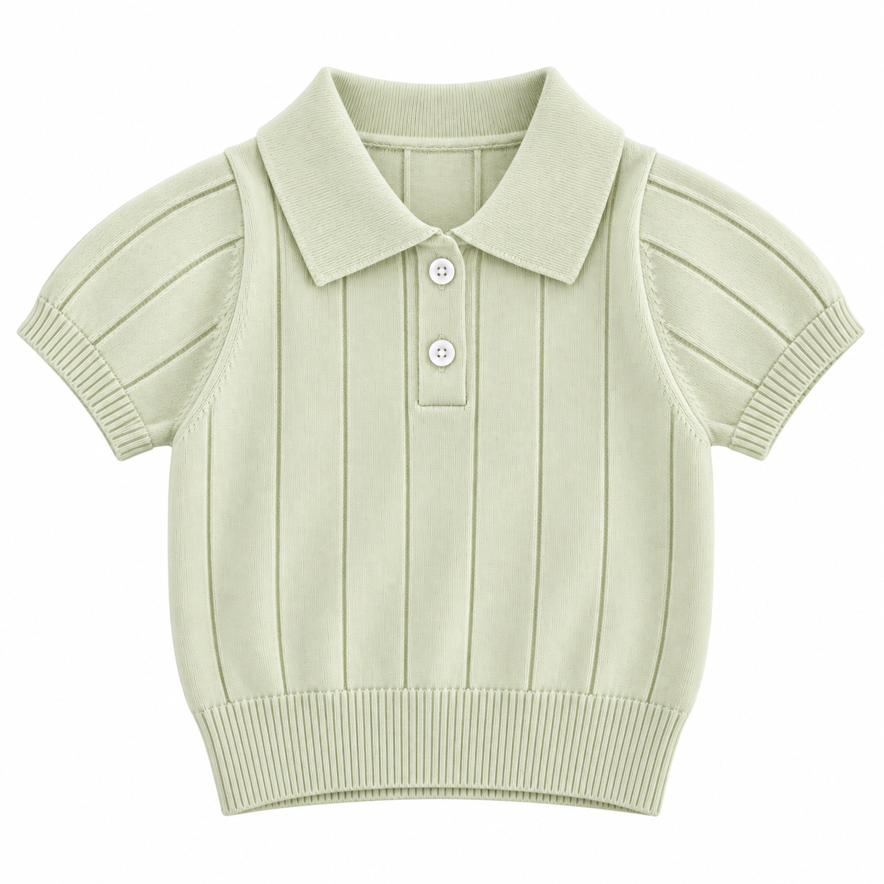 MiniLuxe – Elegante y cómoda: camiseta polo de tejido de punto