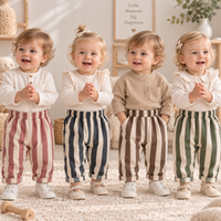 Thumbnail for SoftStripe – Suaves y cómodos: pantalones para bebé con diseño a rayas