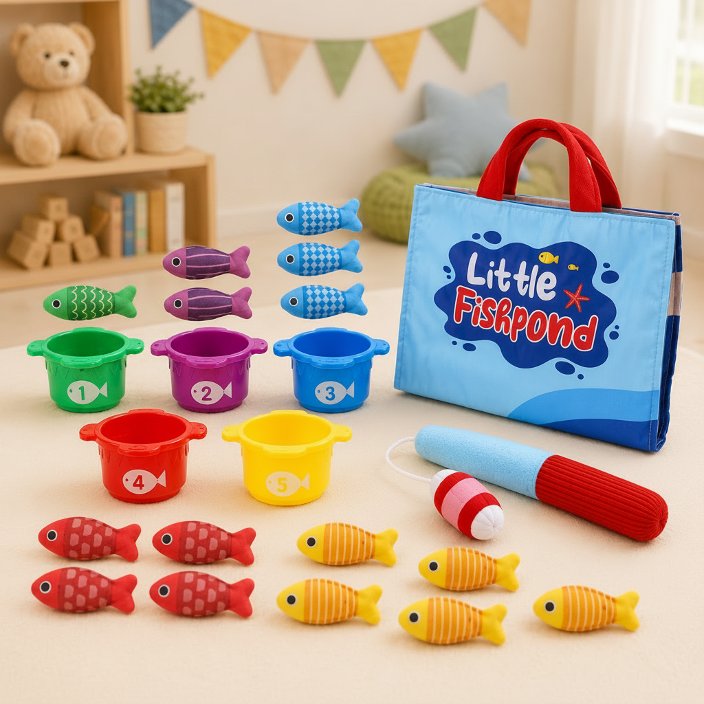 LittleFisher – Educativo e interactivo – Juego de peces Montessori