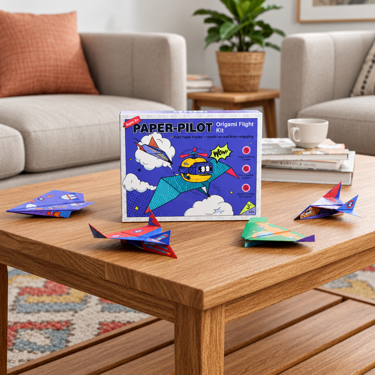 PaperFly – Creativo y educativo – Set de aviones de origami