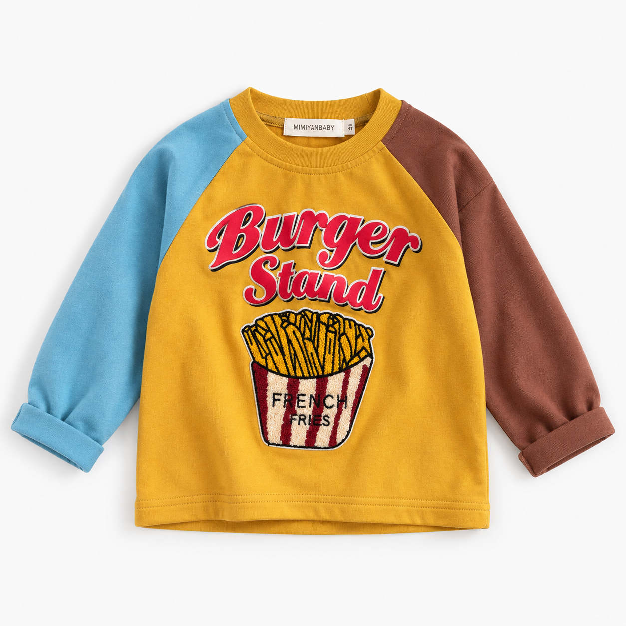 LittleRetro – Atrevido y moderno: camiseta de manga larga para niños con estampado gráfico