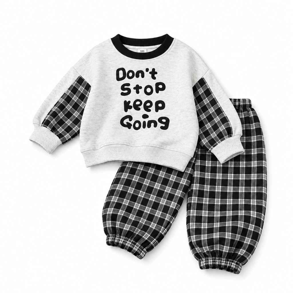 MiniBuddy – Suave y práctico: conjunto de jersey infantil de manga larga